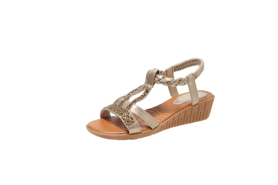 🔥 Women's Summer Rhinestone Open Toe Orthopaedic Sandals
