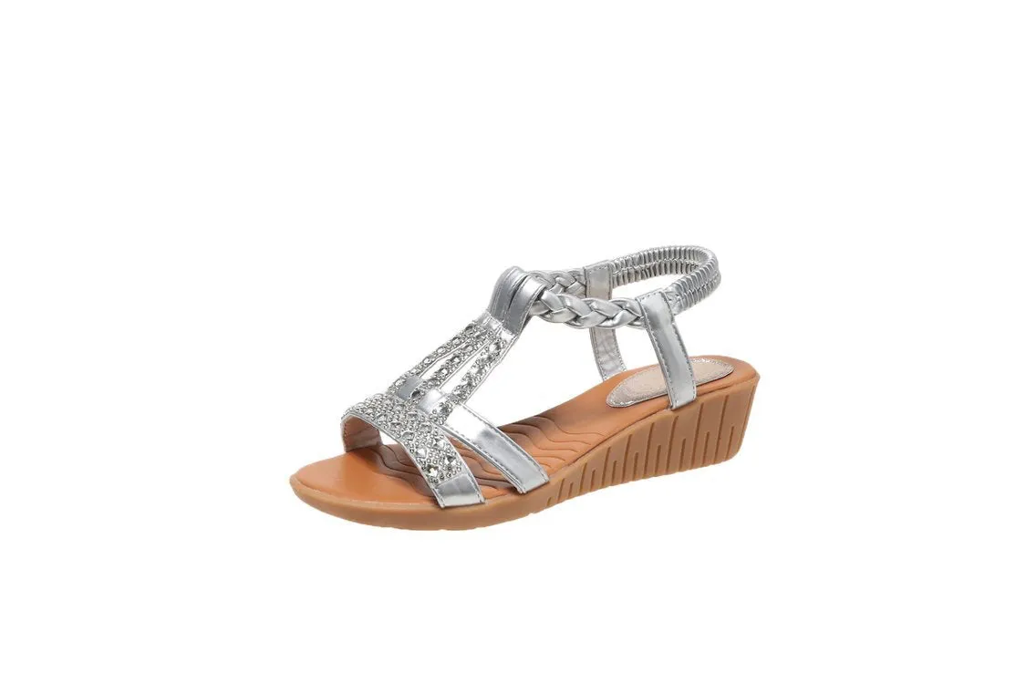 🔥 Women's Summer Rhinestone Open Toe Orthopaedic Sandals