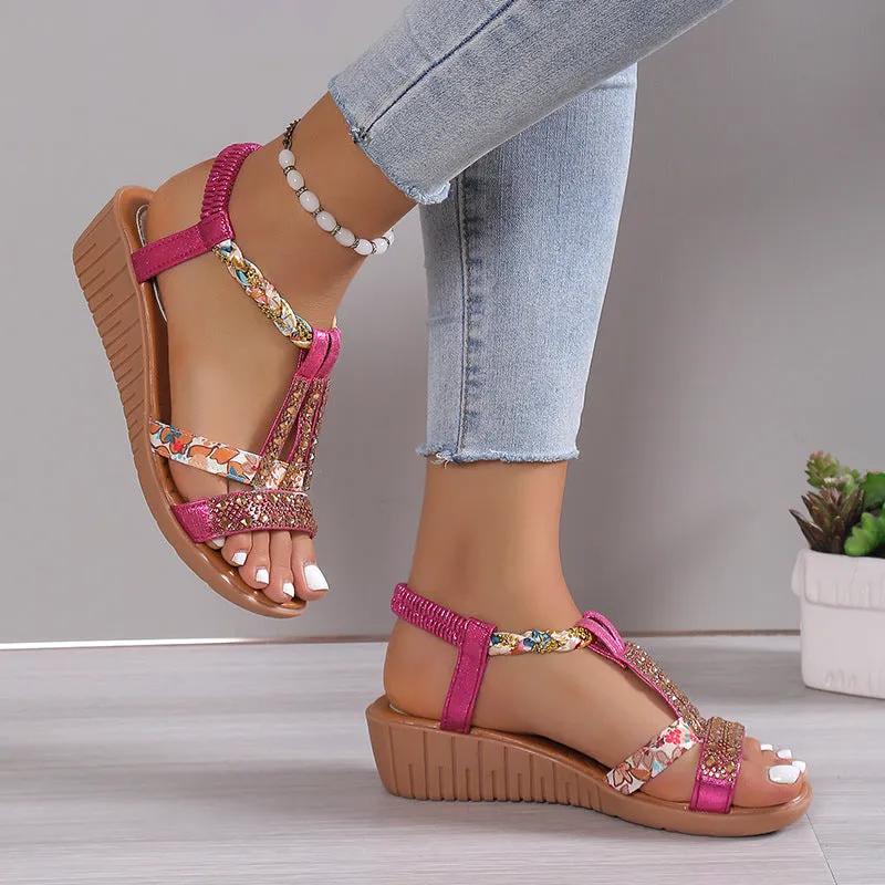 🔥 Women's Summer Rhinestone Open Toe Orthopaedic Sandals