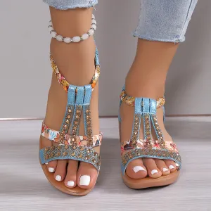 🔥 Women's Summer Rhinestone Open Toe Orthopaedic Sandals