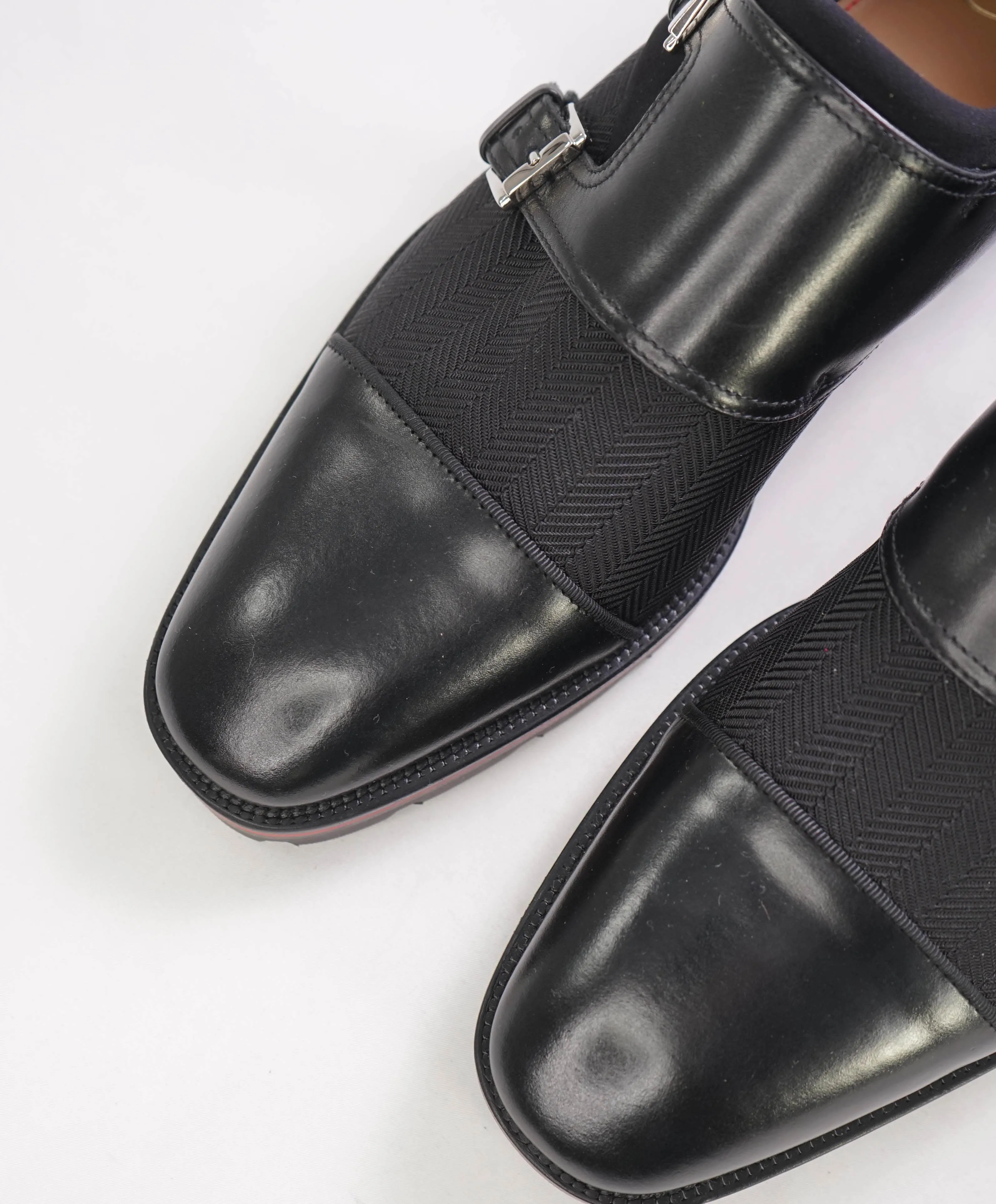 $1,050 CHRISTIAN LOUBOUTIN - *MORTISKY* Mixed Double Monk Loafers - 7.5 US (40.5)