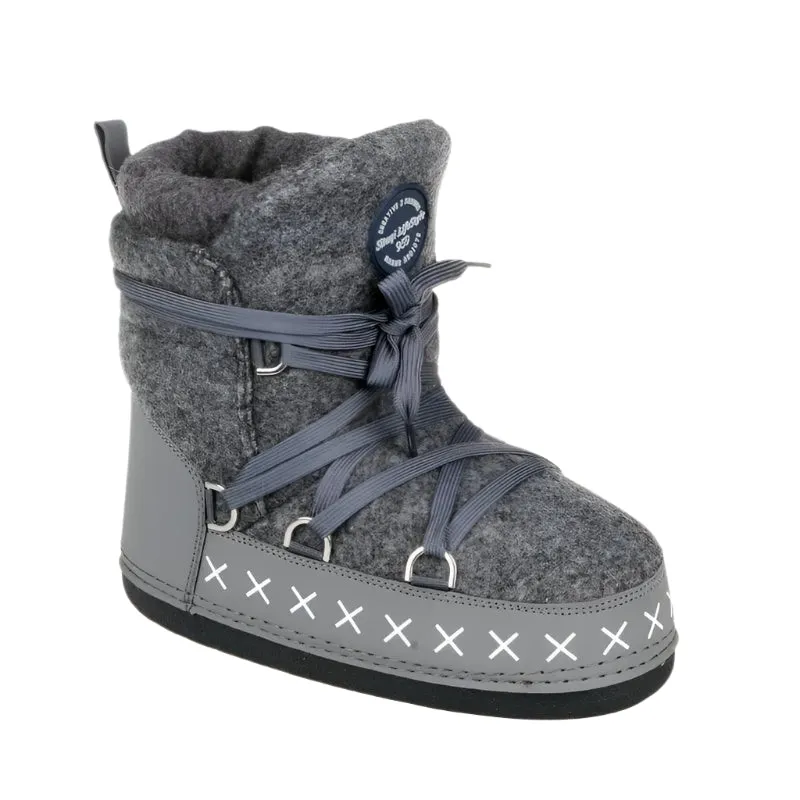 Antiskid Plush Waterproof Mid-Calf Platform Ski Warm Snow Boots (Size 35-46)