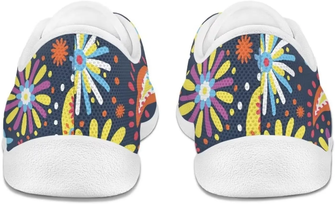 Barefoot Workout Shoes Women Comfortable Lace-Up Shoes Light Minimalist Wide Walking Shoes for Work US 6-13.5 White Sole