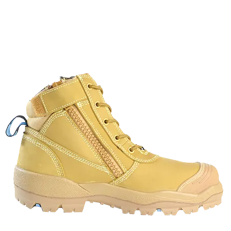 Bata Horizon Ultra Wheat Zip Sided Lace Up Safety Shoe (804-88008)