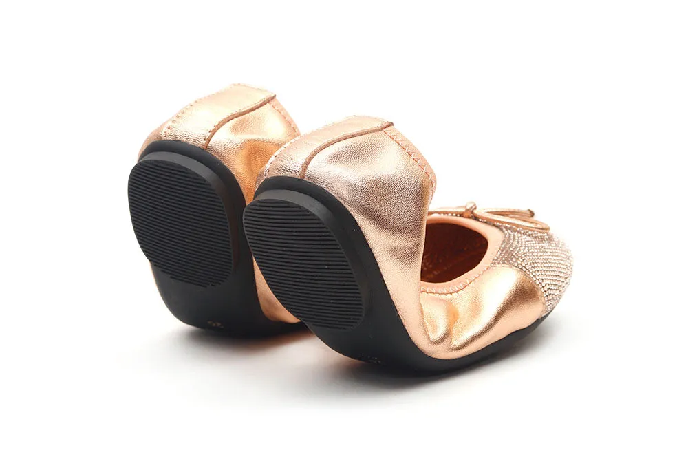 Bow Glistening Flats