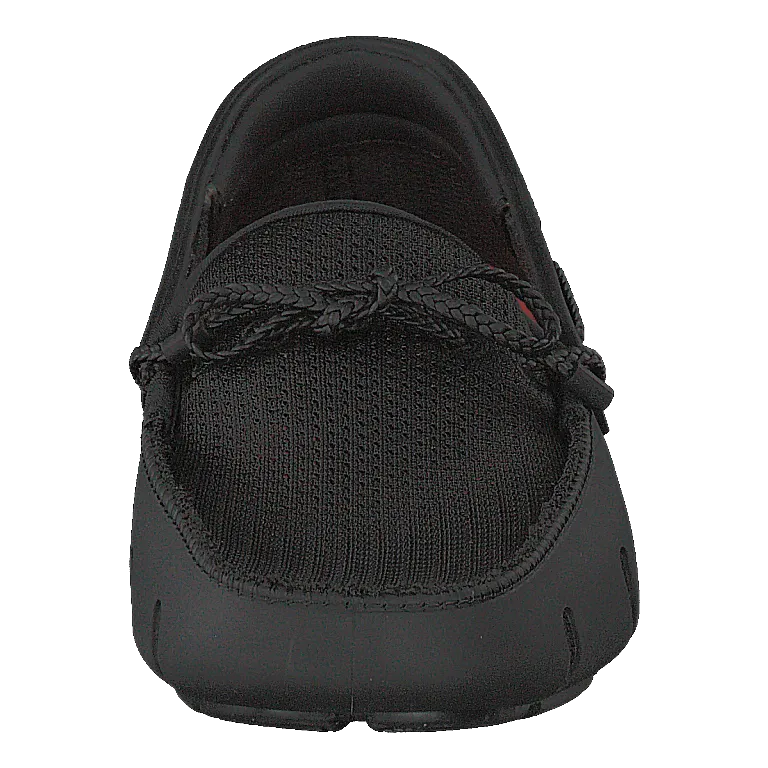 Braided Lace Loafer Black