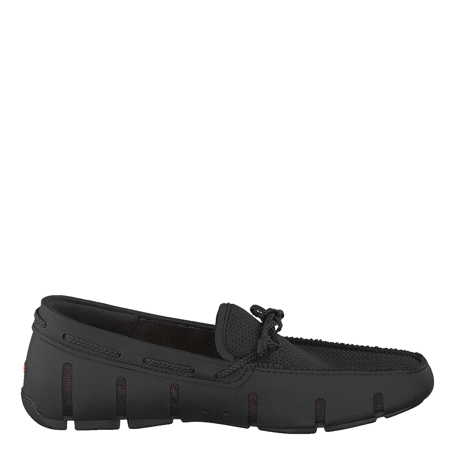 Braided Lace Loafer Black