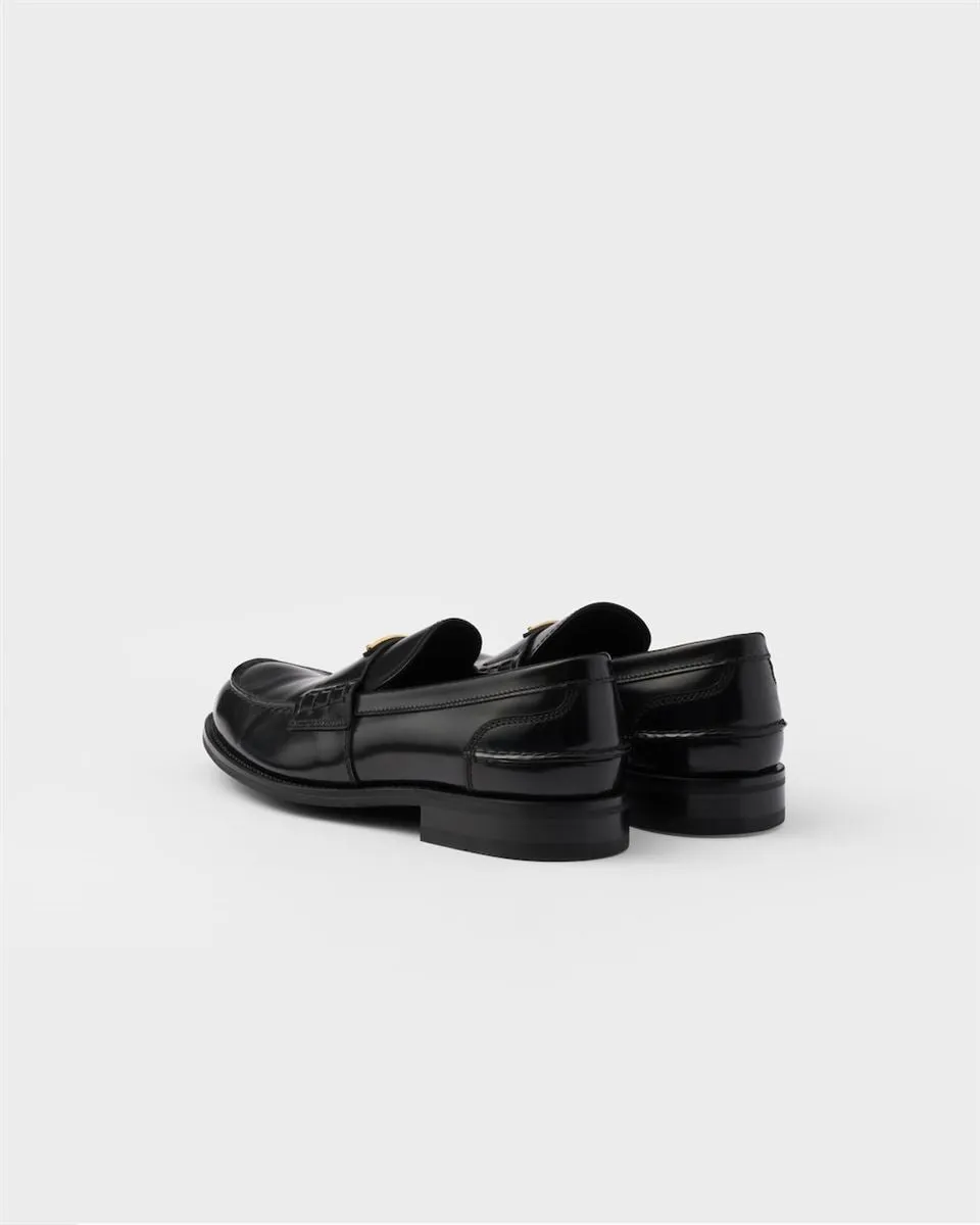 BRUSHED LEATHER LOAFERS