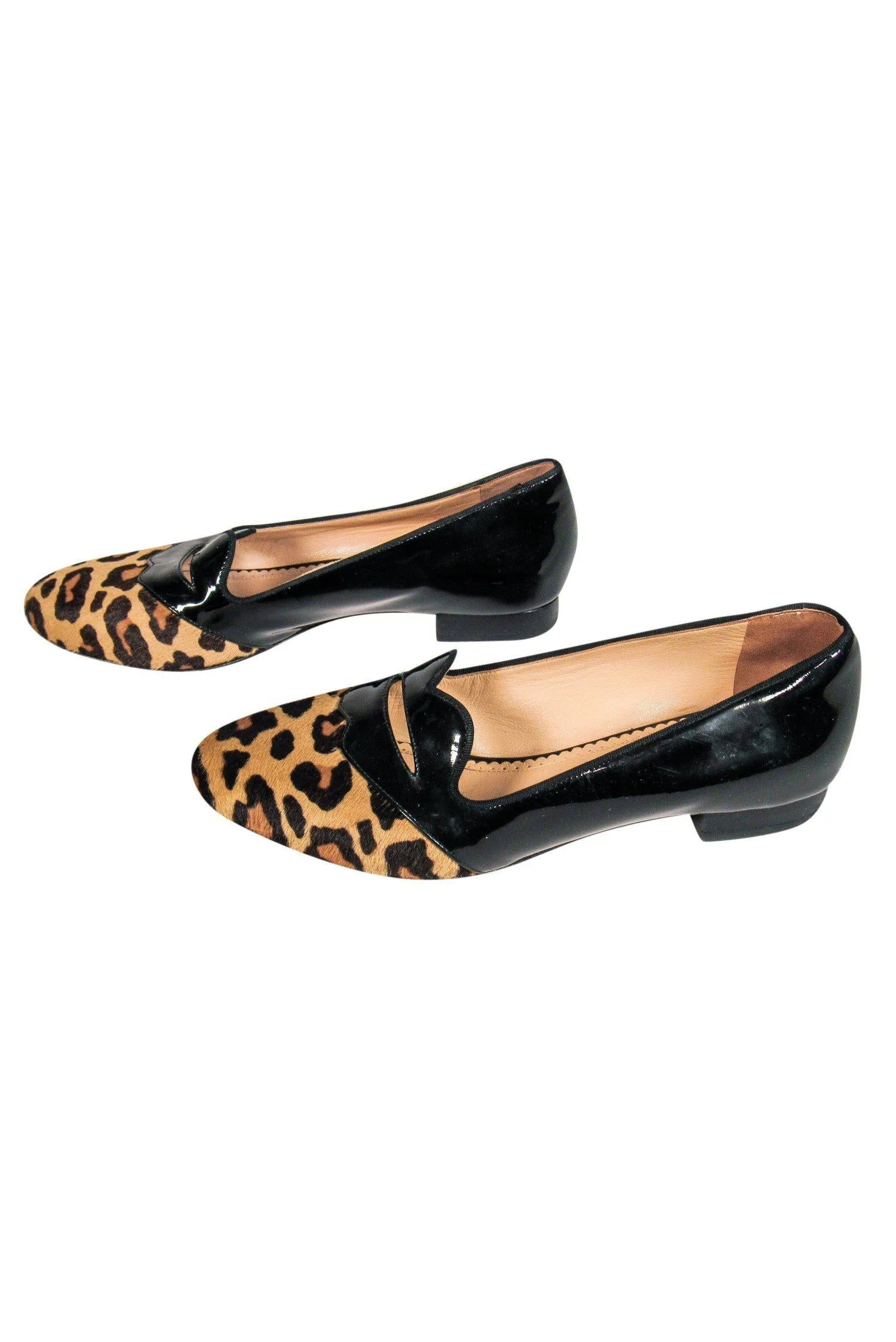 Charlotte Olympia - Calf Hair Leopard Print Flats Sz 7.5