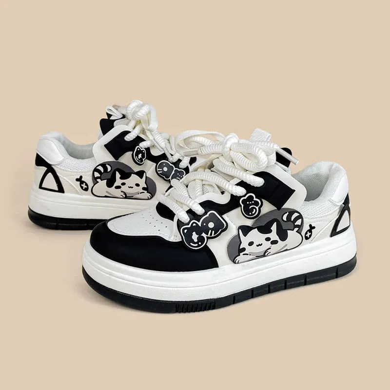 *CLEARANCE* Chubby Cheeks Kitty Casual Sneakers - Women's
