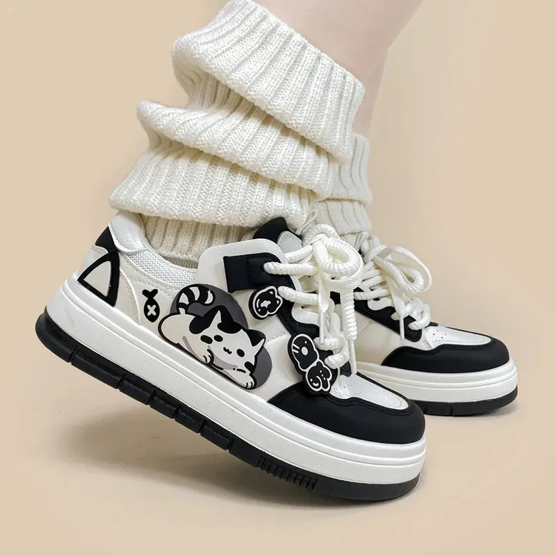 *CLEARANCE* Chubby Cheeks Kitty Casual Sneakers - Women's