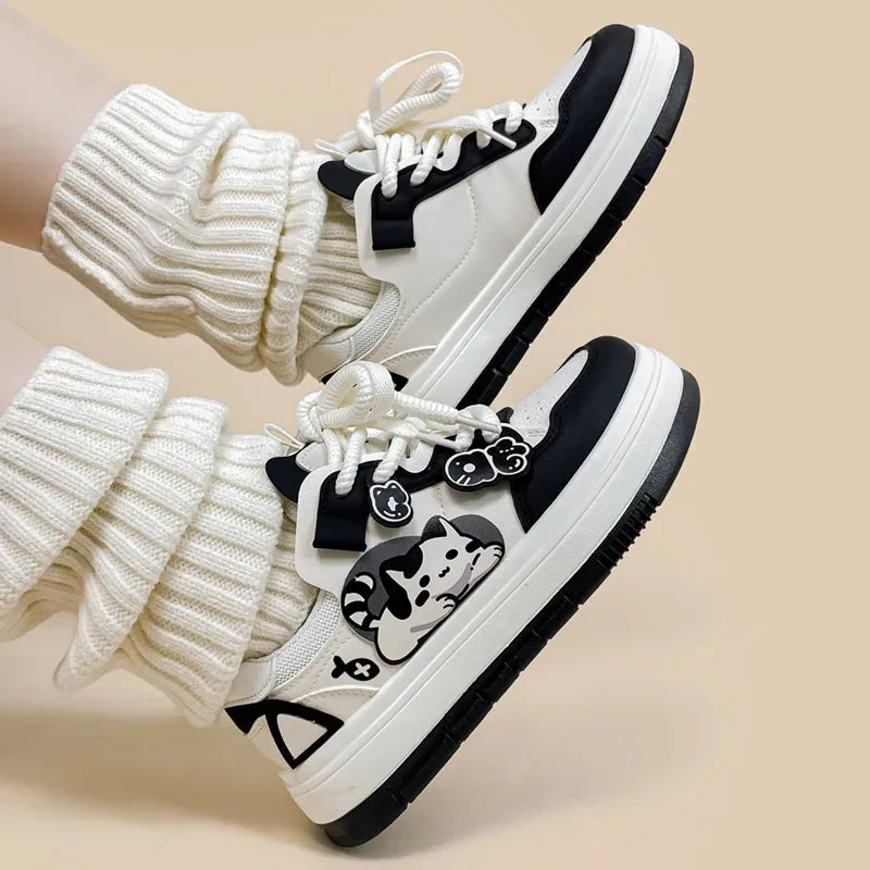 *CLEARANCE* Chubby Cheeks Kitty Casual Sneakers - Women's
