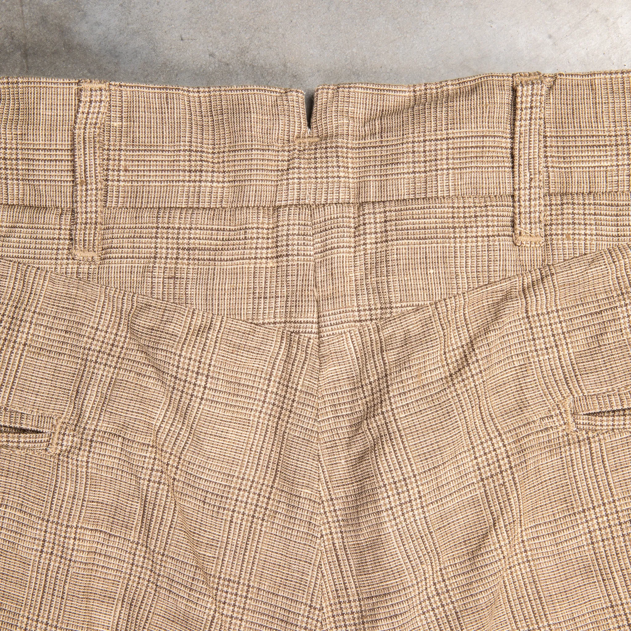Engineered Garments Andover Pant Beige Linen Glen Plaid