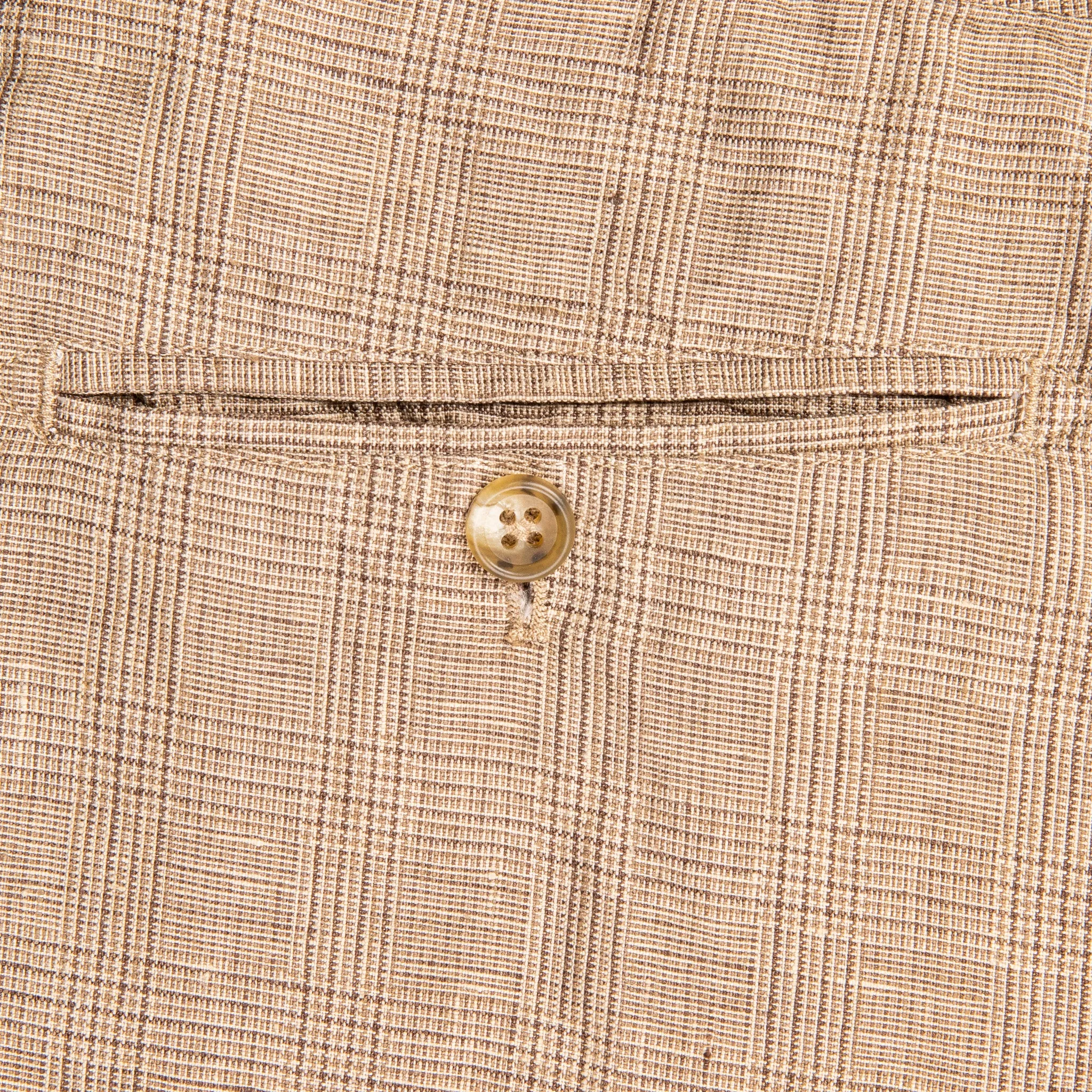 Engineered Garments Andover Pant Beige Linen Glen Plaid