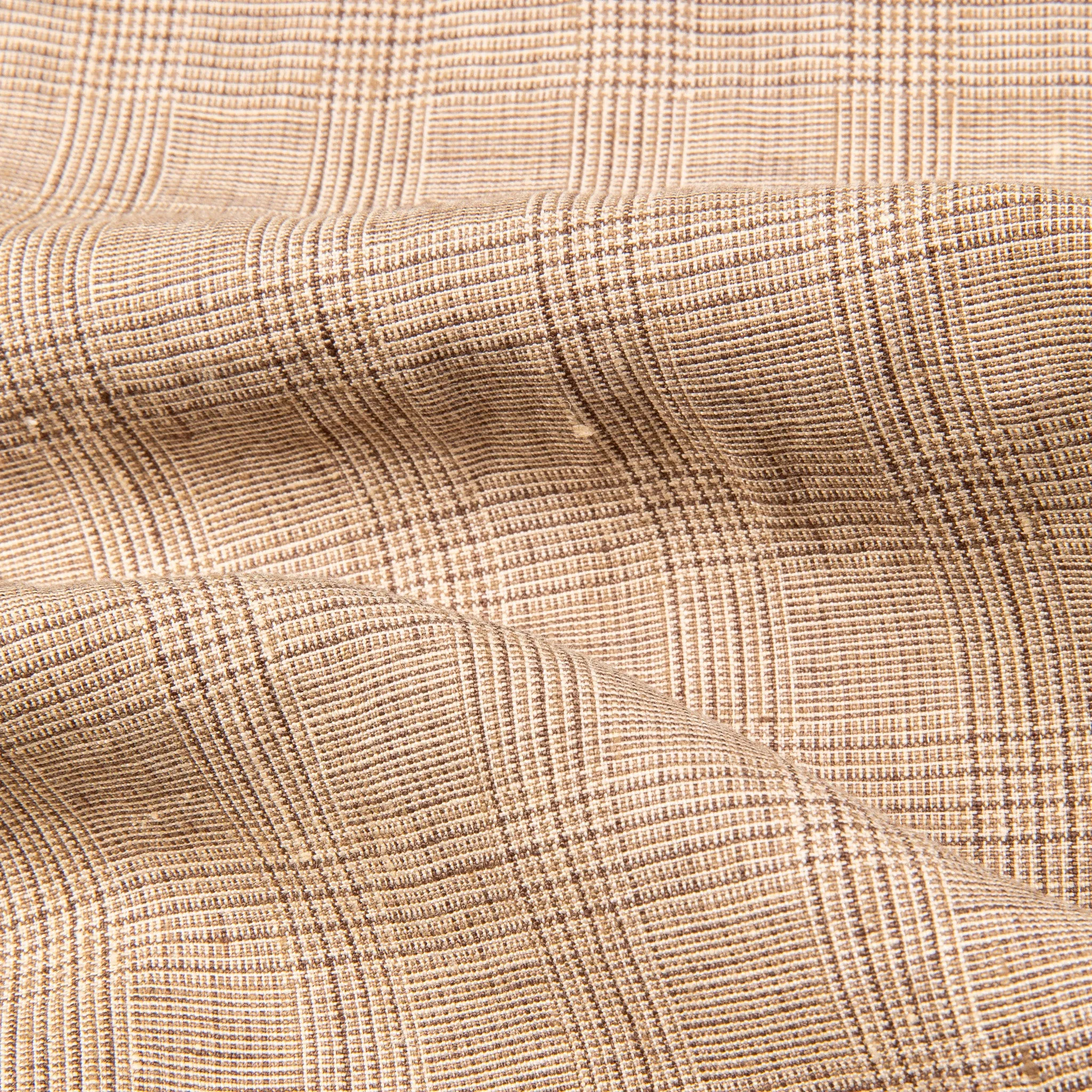 Engineered Garments Andover Pant Beige Linen Glen Plaid