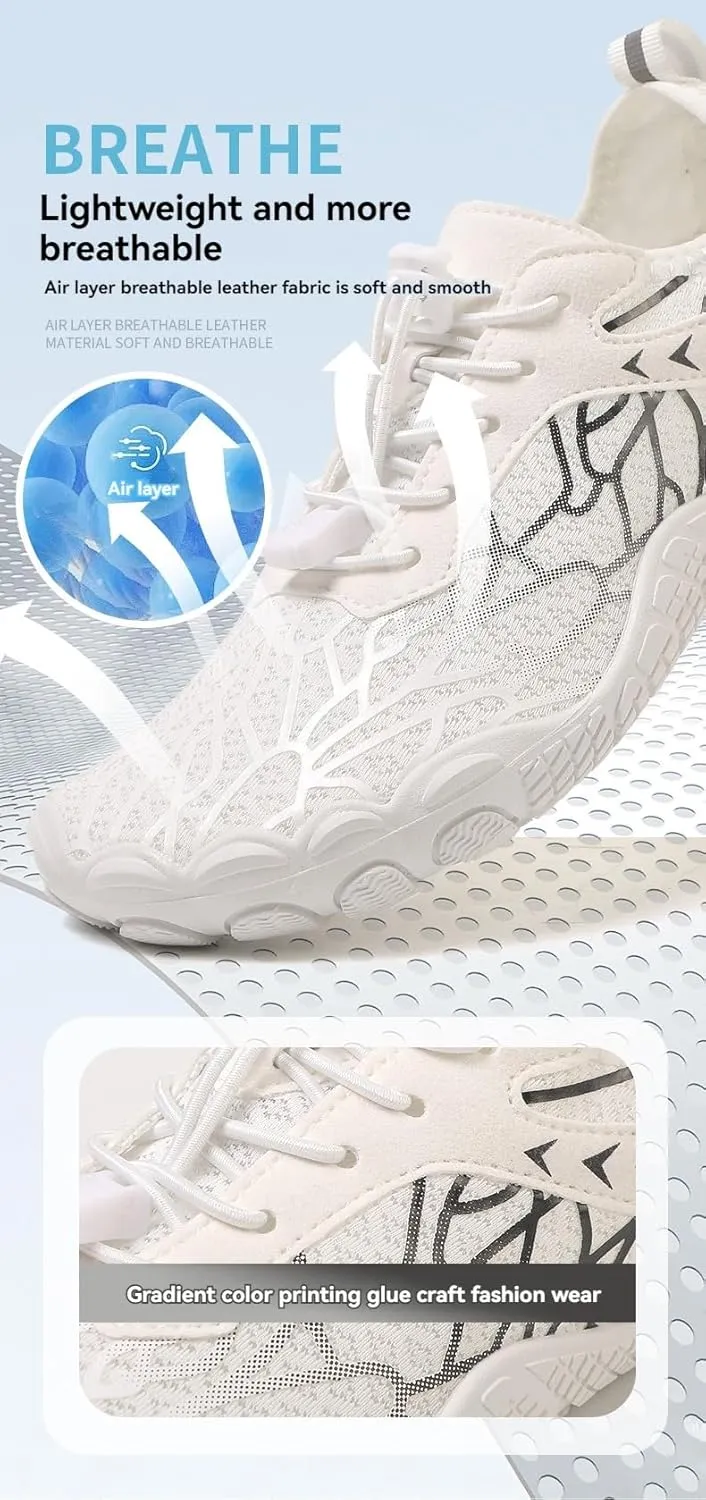 Grounded Footwear Barefoot Shoes for Balance and Neuropathy Women Men Hiking Boots Women Waterproof Summer Lightweight Water Shoes Wide Toe Box Sneakers Pro Barefoot Diabetic Shoe Quick-Dry Comfort