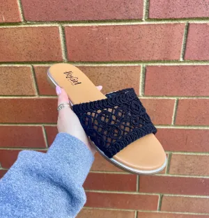 Hey Beach Black Sandal