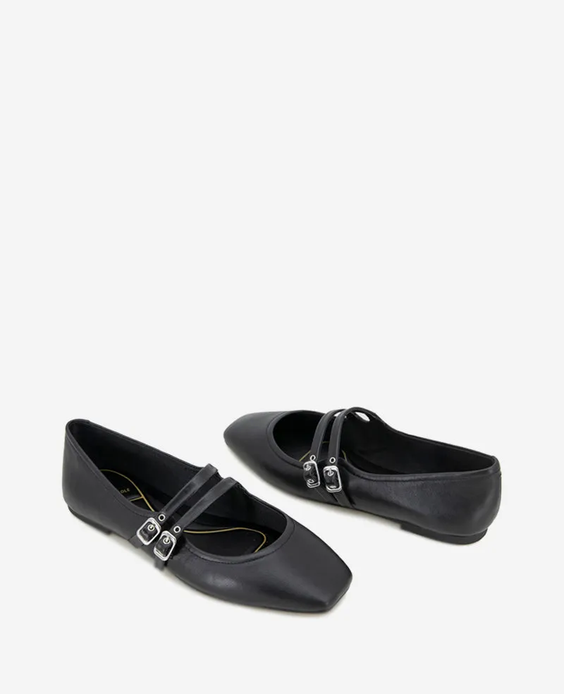 Jasmine Leather Mary Jane Flat