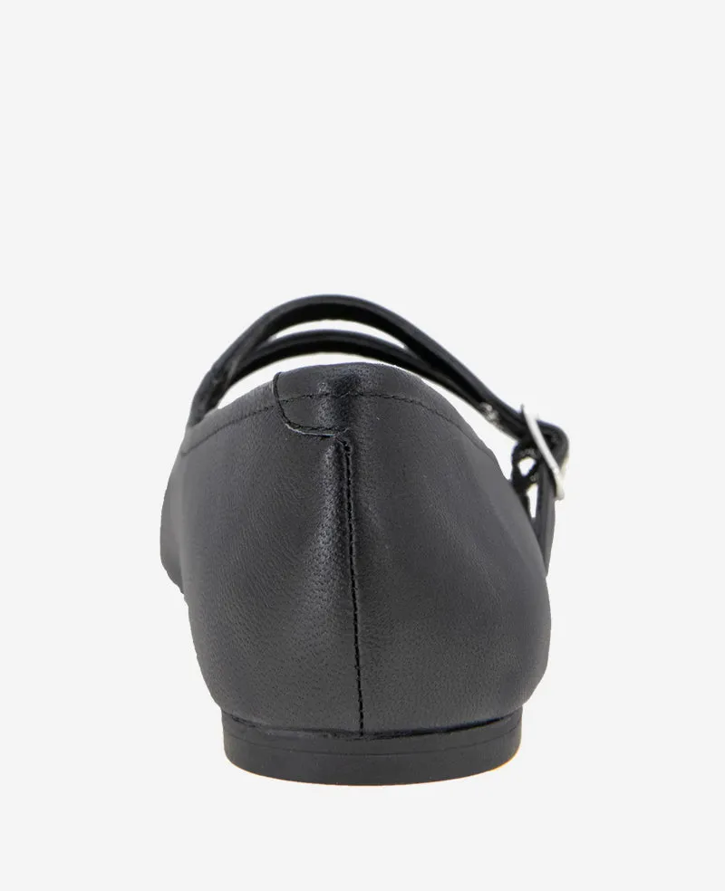 Jasmine Leather Mary Jane Flat
