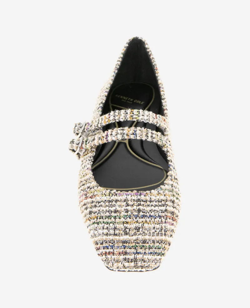 Jasmine Tweed Mary Jane Flat