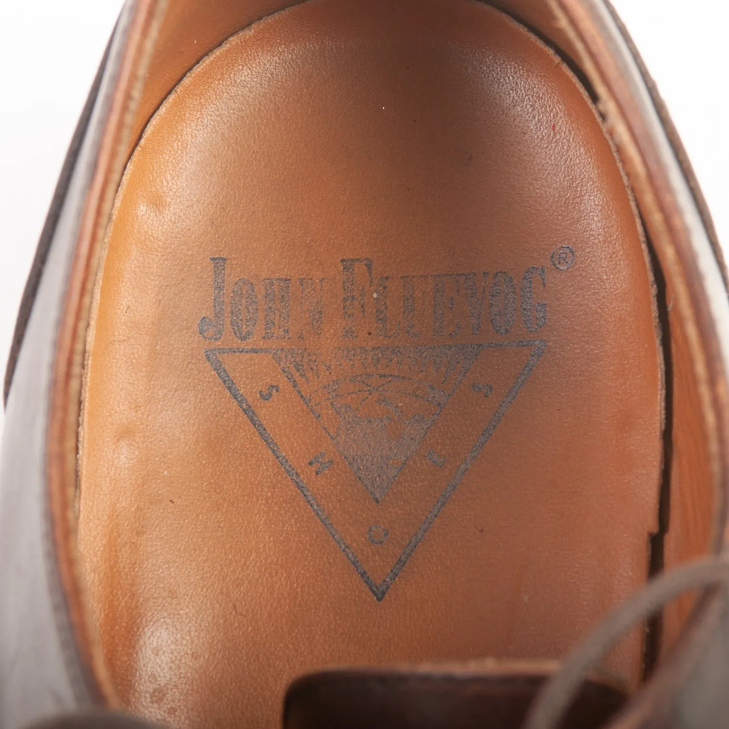 John Fluevog Brown Leather Twin Turbine Oxfords