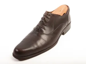 John Fluevog Brown Leather Twin Turbine Oxfords