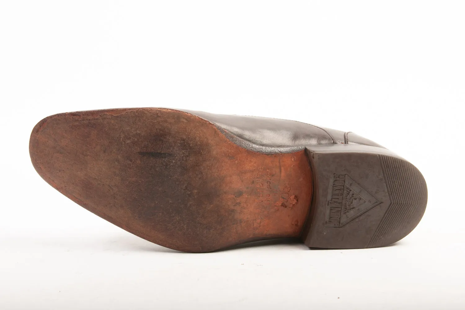John Fluevog Brown Leather Twin Turbine Oxfords