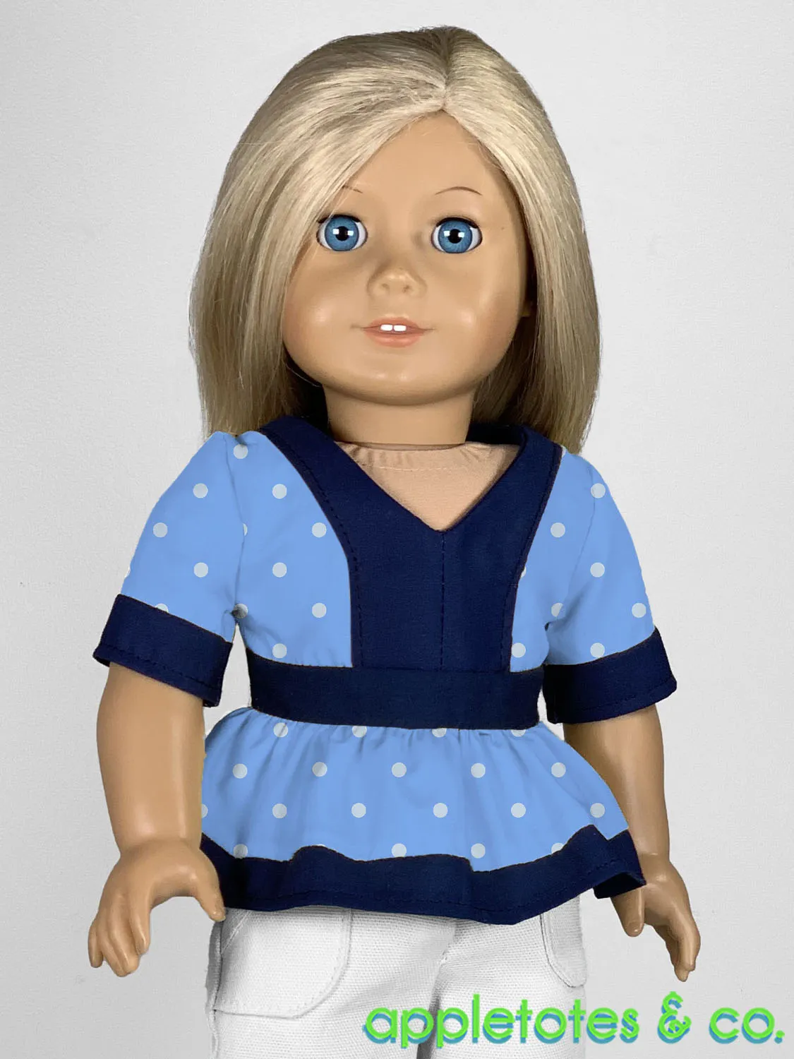 Katya Dress Blouse Combo 18 Inch Doll Sewing Pattern