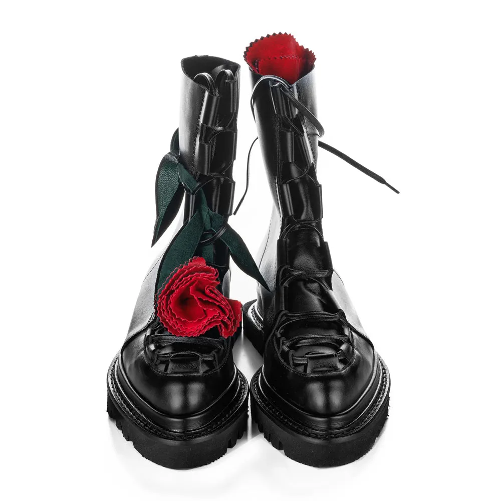 Make this flower great again red touch booties