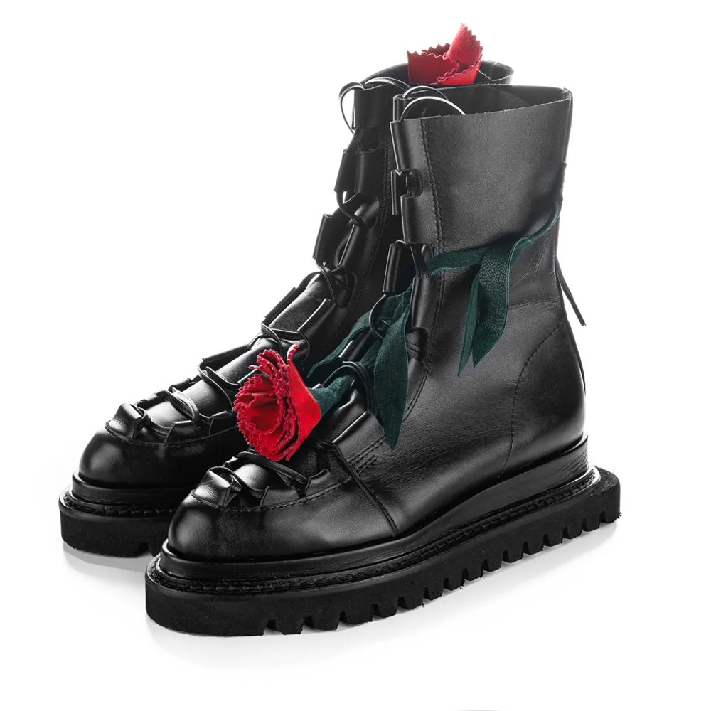 Make this flower great again red touch booties