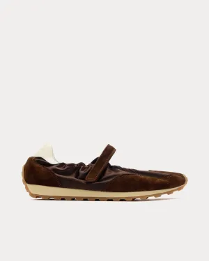 Mary Jane Runner Demitasse / Antique White Slip On Sneakers