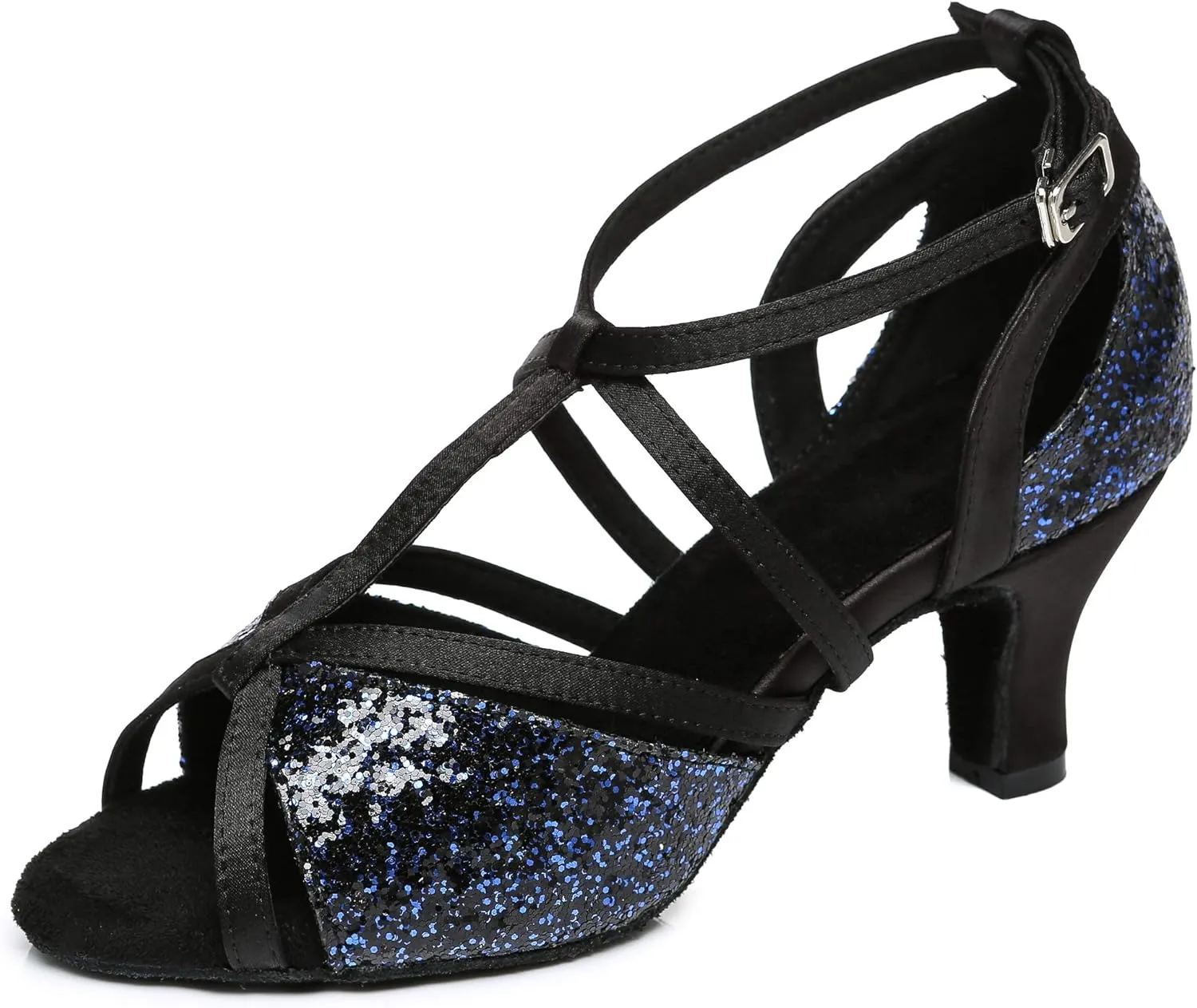 Minishion Practice Ballroom Dance Shoes T-strap Dance Heel L454