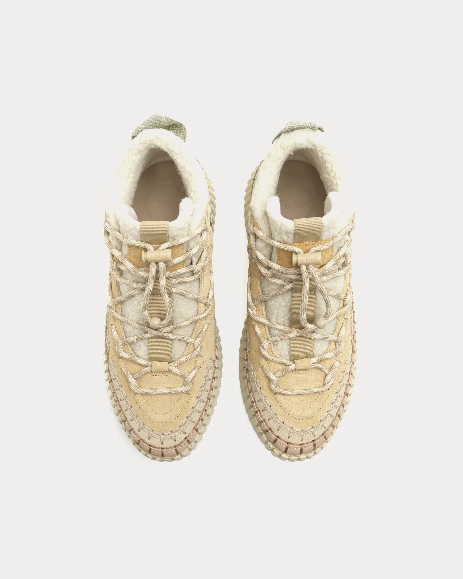 Nama Lace-Up Milky Mint Mid Top Sneakers