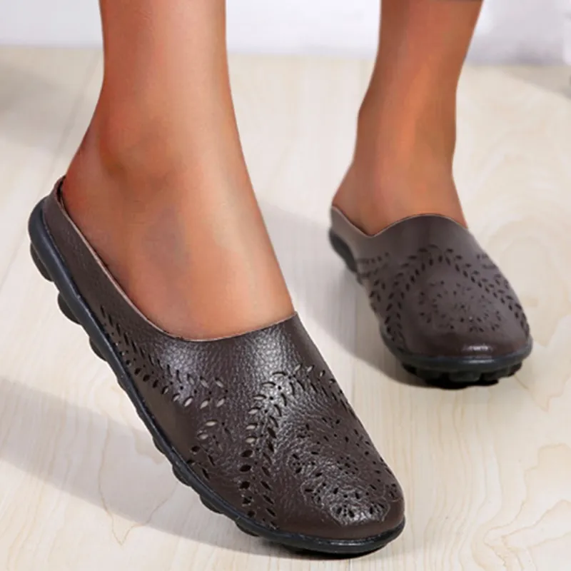 Nanccy Casual All-match Hollow Slippers