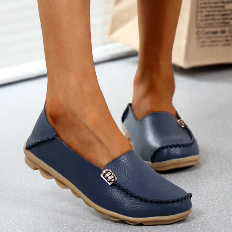 Nanccy - Comfortable Leather Loafers