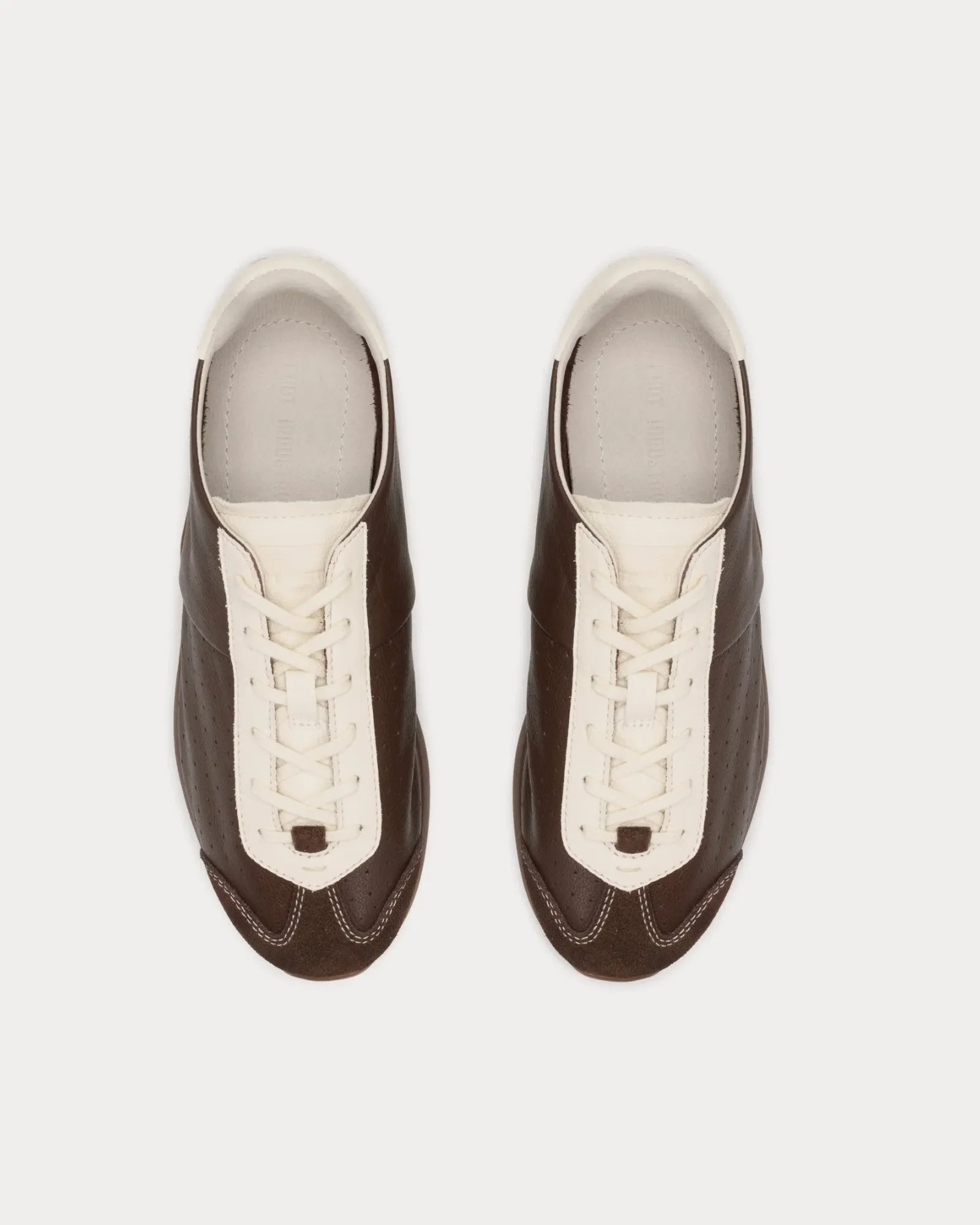 New Ballet Brown / Antique White Low Top Sneakers