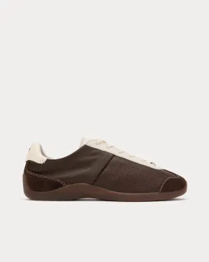 New Ballet Brown / Antique White Low Top Sneakers