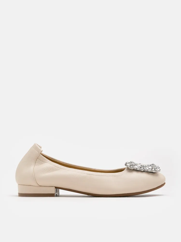 Oriole Embellished Buckle Ballet Flats