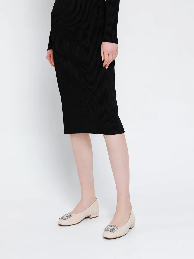 Oriole Embellished Buckle Ballet Flats