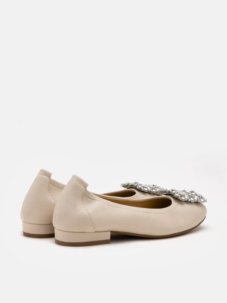 Oriole Embellished Buckle Ballet Flats