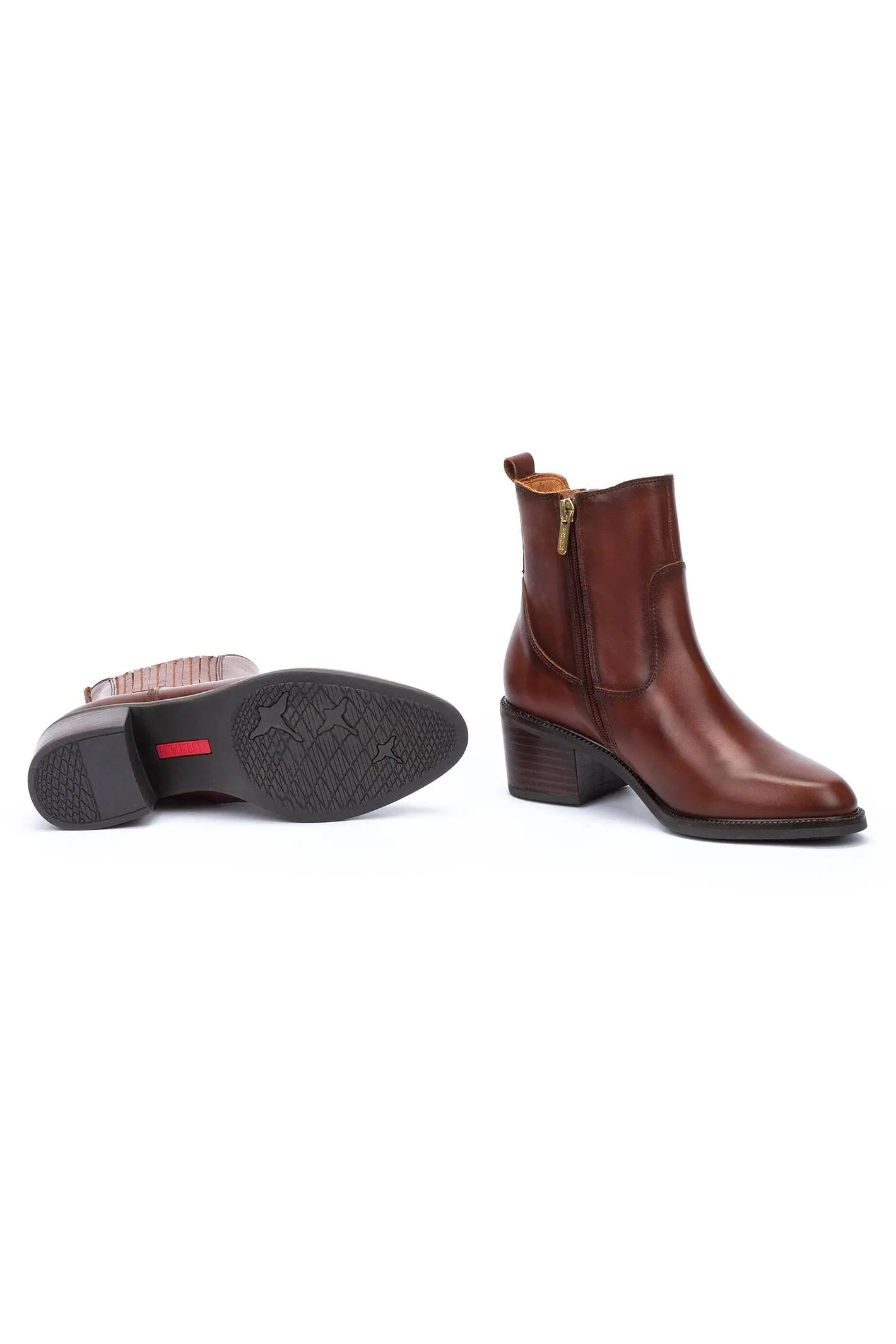 Pikolinos Bacarot Boot Cognac Brown Leather W2D-8909
