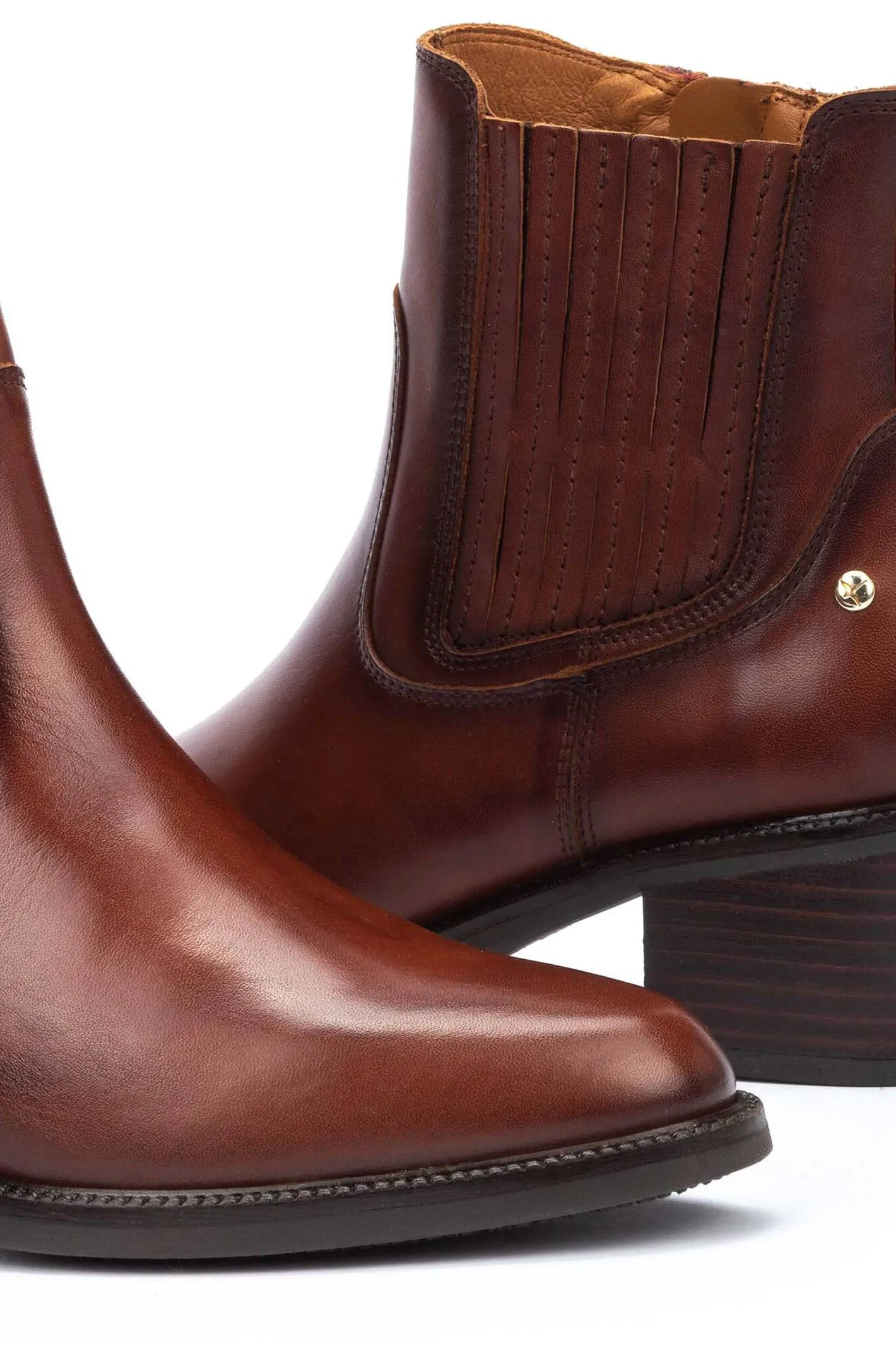 Pikolinos Bacarot Boot Cognac Brown Leather W2D-8909