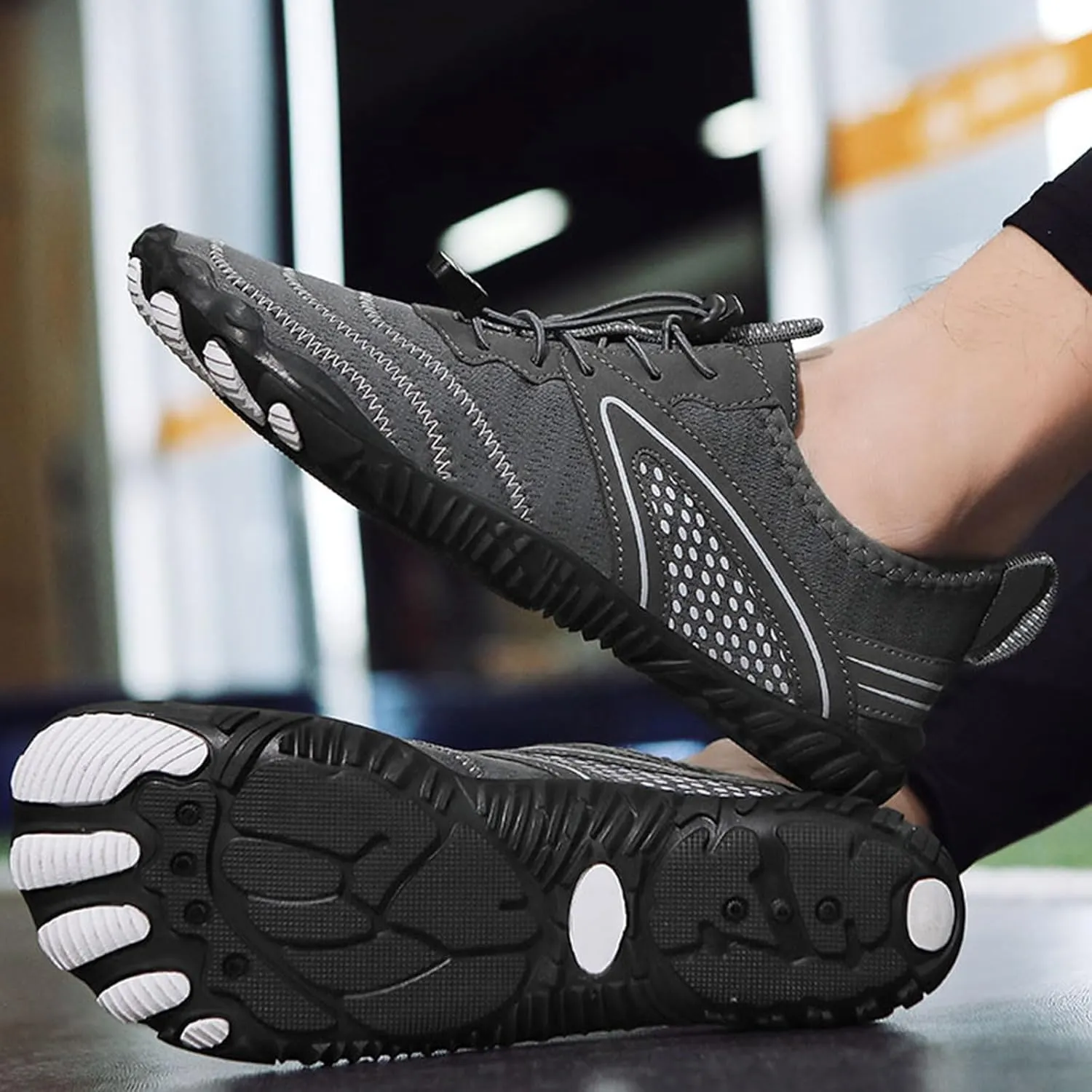 Pro Hike Barefoot Shoes Women Mens Footwear Barefoot Womens Wide Toe Box Quick Dry Beach Pool Swim Surf Hiking Shoes Healthy & Non-Slip Trail Running Shoes