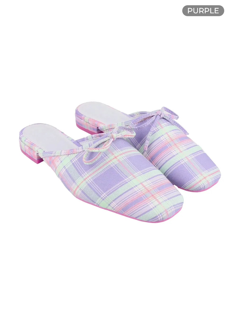 Ribbon Mule Flats OY421