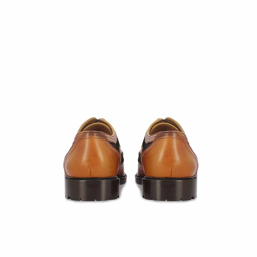 Saint G Tan Leather Lace Up Brogues