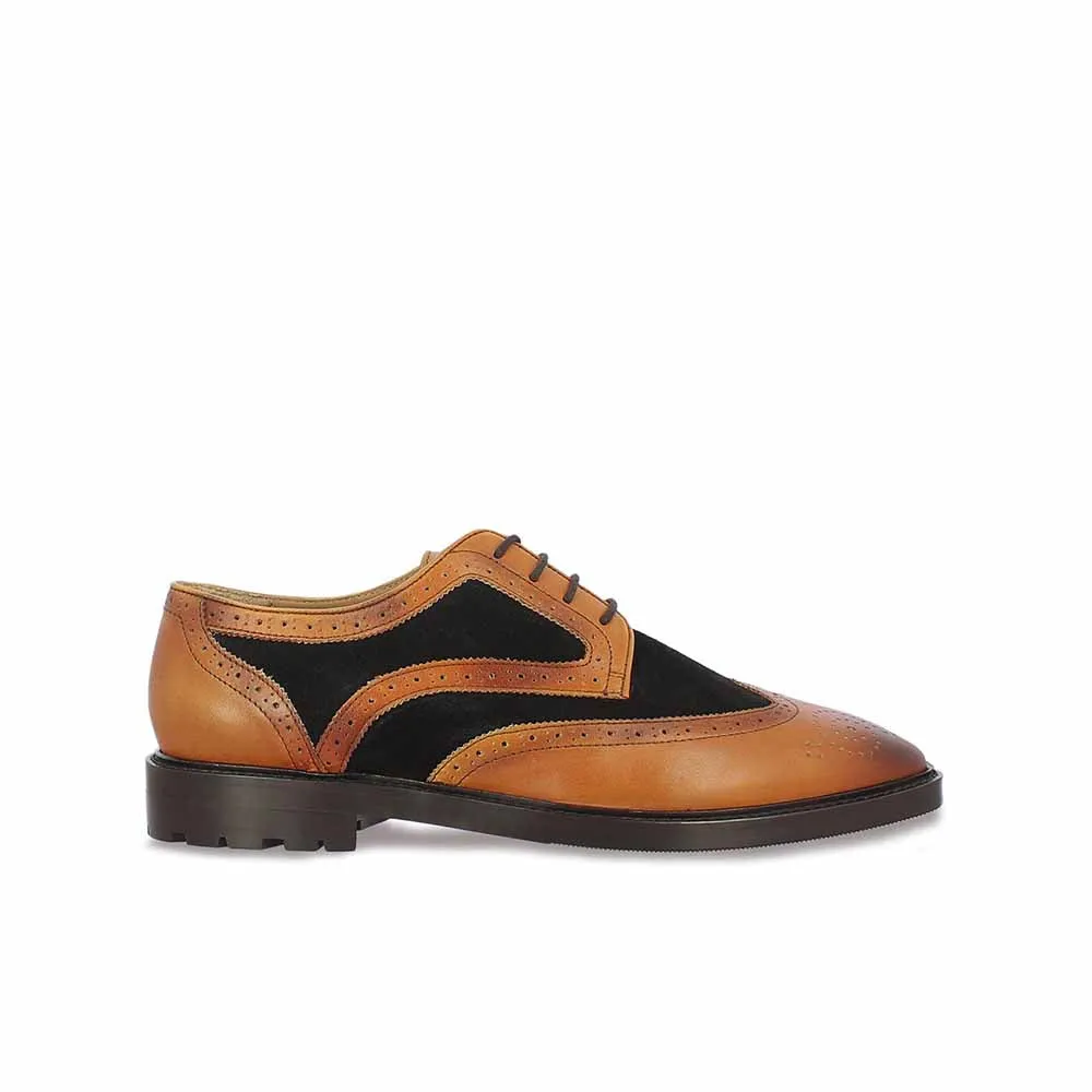 Saint G Tan Leather Lace Up Brogues