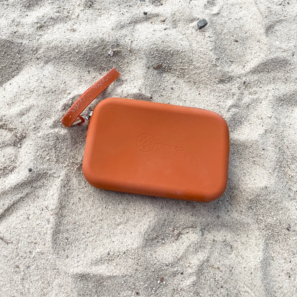 Silicone Waterproof Multipurpose Purse & Sunglasses Case Terracotta