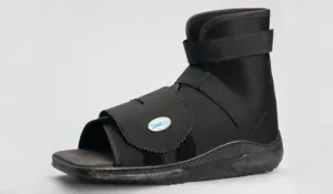 Slimline Cast Boot  Black Square-toe  Adult Large