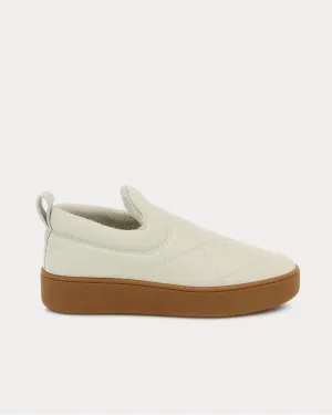 Slip On leather Cream Slip On Sneakers