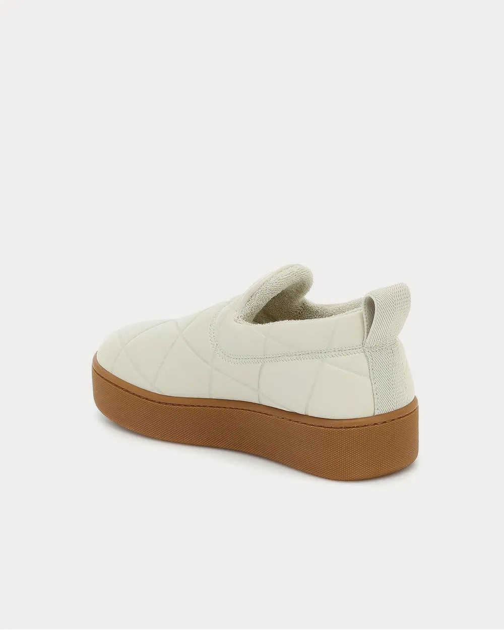 Slip On leather Cream Slip On Sneakers